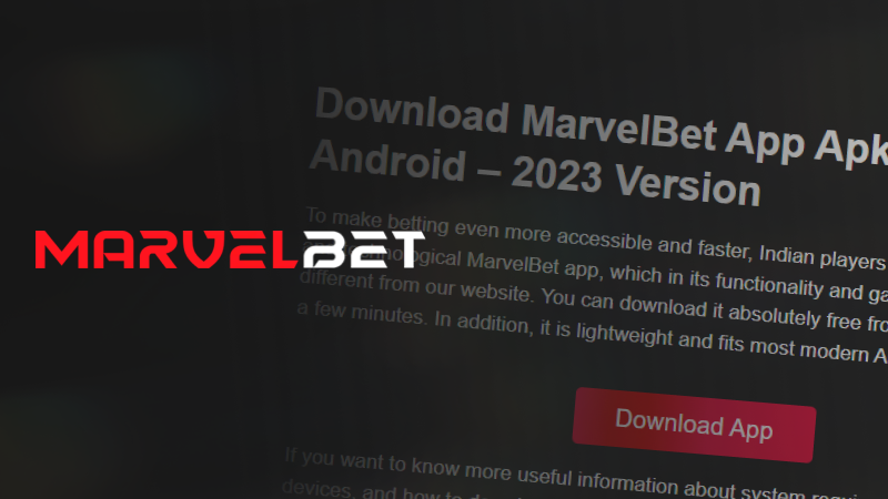 How to Download the Marvelbet App